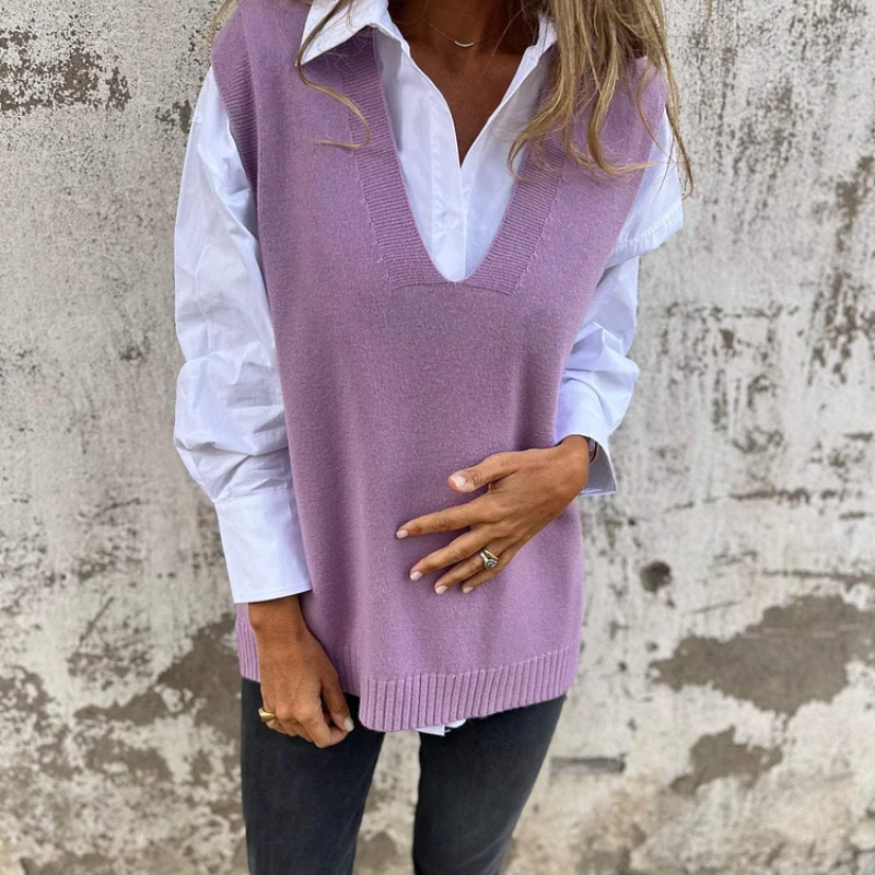 Pull Automne Marron Femme Signature