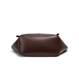 Sac cabas en cuir marron à silhouette ailée