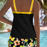 Ensemble Femme Débardeur et Short à Imprimé Floral
