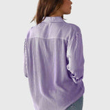 Chemise Rayée à Nouer et Manches Retroussées