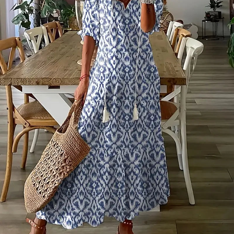 Robe Maxi Bohème Fleurie Coupe Fluide Été Chic