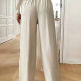 Pantalon Fluide Taille Haute Confort Élégance Quotidienne