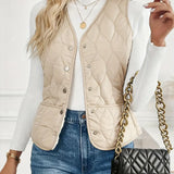 Gabrielle | Gilet Sans Manches Matelassé & Style Bomber