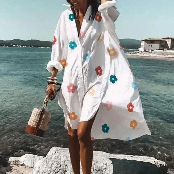 Robe Chemise Ample Imprimée