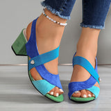 Sandales de marche classiques femme à fermeture réglable