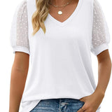 Elegant Løs Skjorte Casual Stil Let Komfort