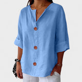 Chemise Ample Boutonnée à Manches Courtes