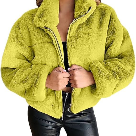 Veste Femme Sherpa Douce Zippée Hiver