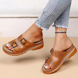 Sandales à Double Boucle Style Casual