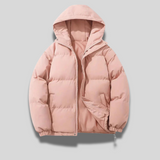 Doudoune Courte Oversize Capuche Rembourrée Confort Hiver