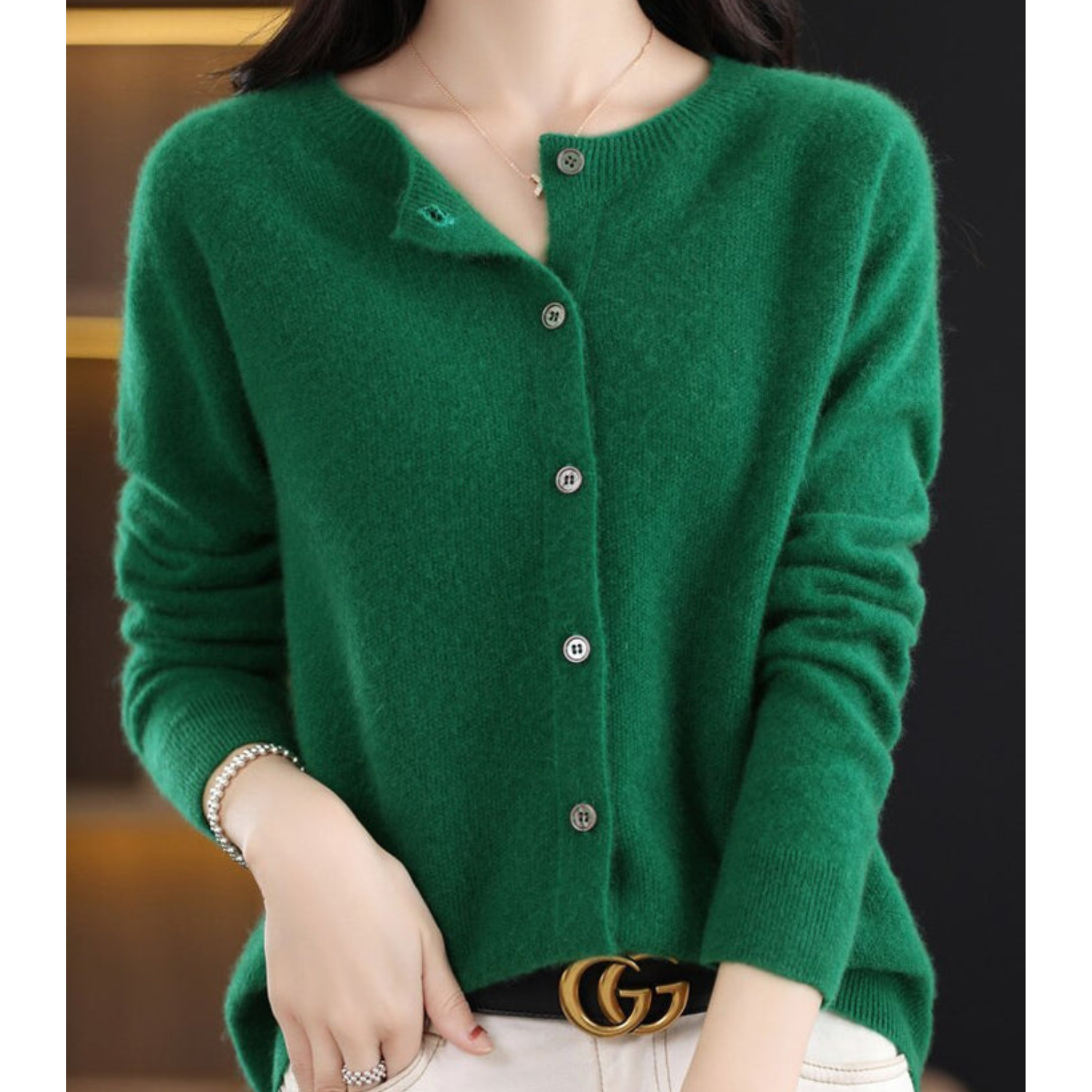 Cardigan Femme Boutonné – Pull Maille Fine Élégant