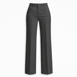 Pantalon femme taille haute à jambe large