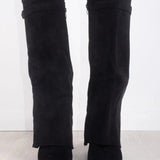 Evy | Bottes Élégantes en Suède avec Accents Dorés