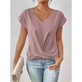 Tshirt Col V Coupe Fluide Confort Quotidien Élégant