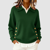 Pull Automne Élégant Marron Femme