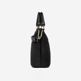 Sac cabas en cuir structuré à bandoulière amovible