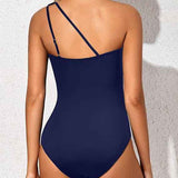 Maillot de Bain Femme Une Pièce Asymétrique