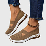 Chaussures orthopédiques femme à enfiler, semelles respirantes