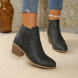 Bottines orthopédiques femme à découpes laser
