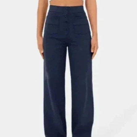 Sophie | Pantalon Taille Haute Extensible pour Femme – Poches Latérales Chic
