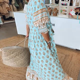 Robe Maxi Bohème Imprimée Coupe Fluide Été Chic