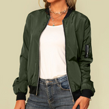 Let Bomberjakke Casual Stil Komfort Let Pasform