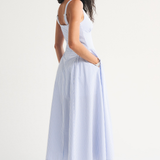 Robe Midi à Pois Sans Manches