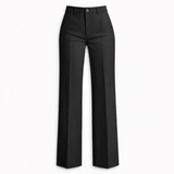 Pantalon femme taille haute à jambe large