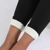 Legging Thermique Doublure Polaire Taille Haute Confort Hiver