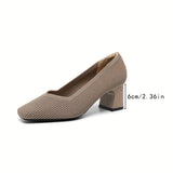 Escarpins Confortables Élégants Talon Carré Style Moderne