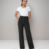 Pantalon Droit Taille Haute Confort Coupe Moderne