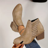 Bottines orthopédiques femme à découpes laser