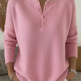 Pull Automne Élégant Noir Femme
