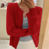 Cardigan Femme Maille Fine – Gilet Boutonné Élégant et Doux