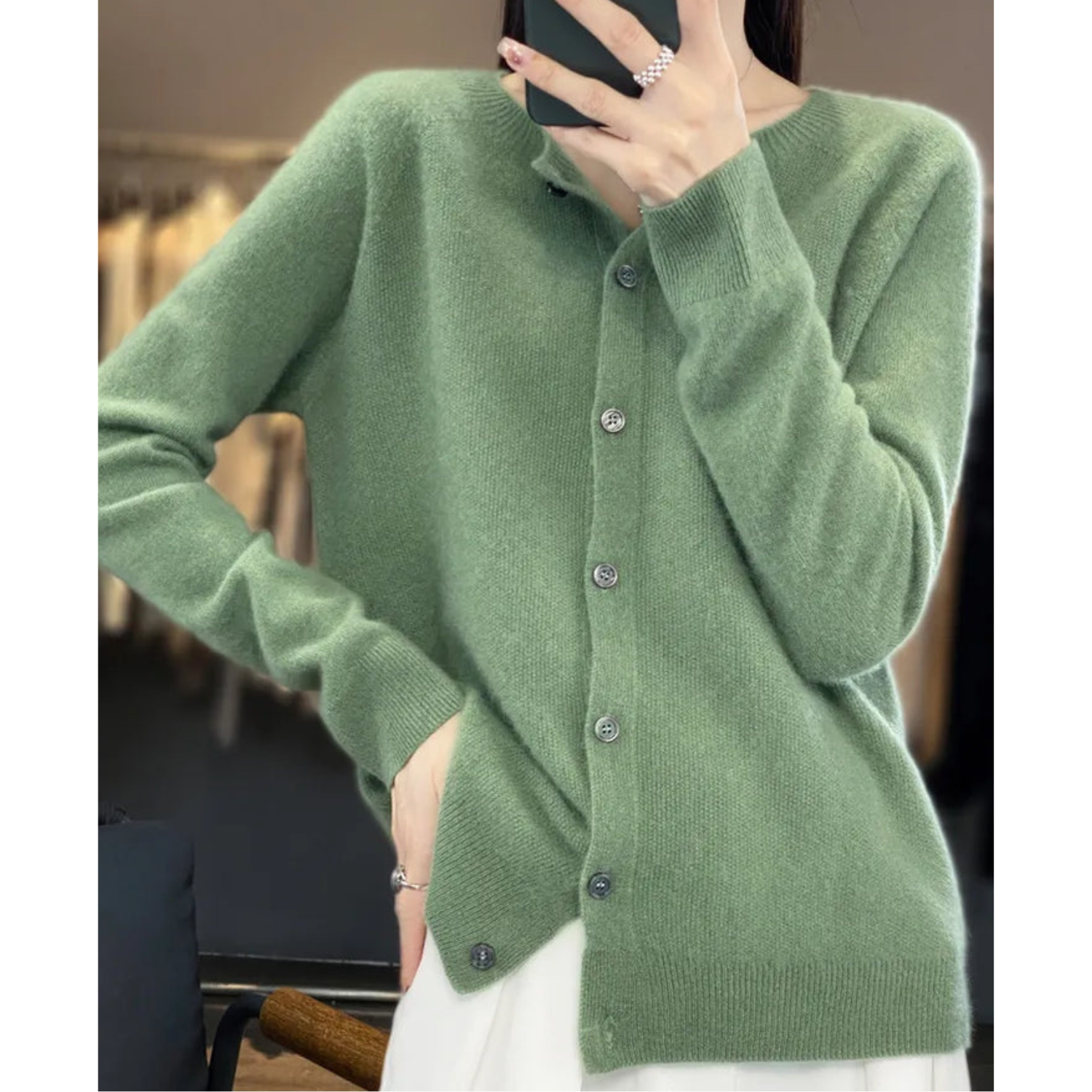 Cardigan Femme Boutonné – Pull Maille Fine Élégant