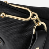 Sac cabas en cuir structuré à bandoulière amovible
