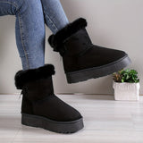 Bottes Fourrées Hiver Confort Doux Style Cocooning