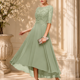 Robe Femme Élégante Mi-Longue – Robe Soirée Dentelle