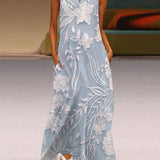 Robe Sans Manches Élégante Blanche Femme