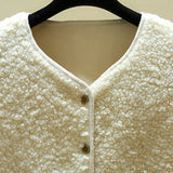 Gilet Femme Sans Manches Doux Boutonné