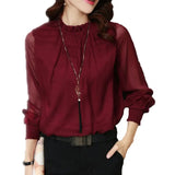 Blouse Femme Élégante Manches Transparentes – Haut Chic