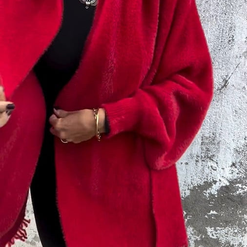 Veste femme unie zippée au design minimaliste