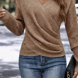 Pull Automne Élégant Vert Femme Héritage
