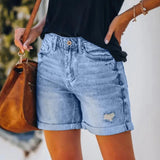 Short en Jean Taille Haute