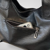 Sac En Cuir Noir Femme Intemporel