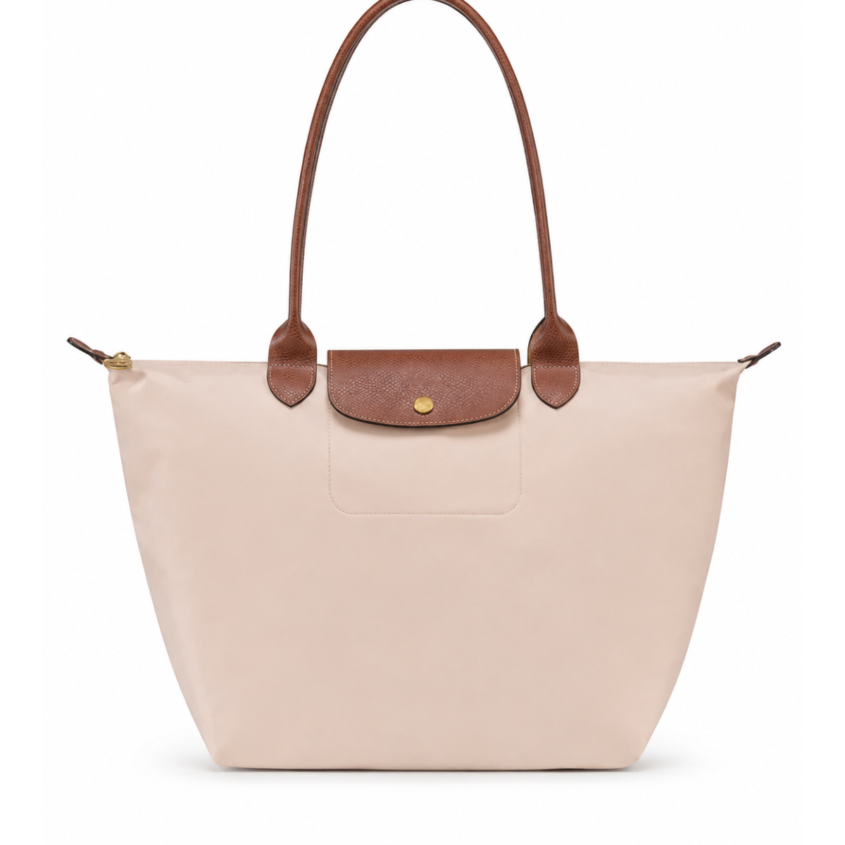 Sac cabas pliable en cuir contrastant pour femme