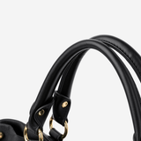 Sac cabas en cuir structuré à bandoulière amovible