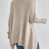 Pull Automne Élégant Vert Femme