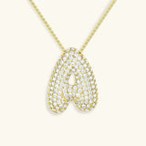 Collier à Initiale Bubble en Acier Inoxydable
