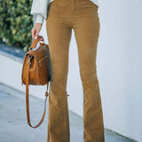 Pantalon Évasé Taille Haute